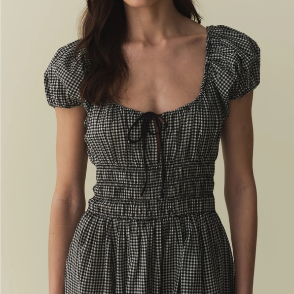DOEN GINGHAM QUINN DRESS, XS - Picture 2 of 5
